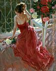 Vladimir Volegov Reverie in red and white painting